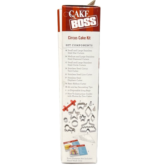 Cake Boss 24 Piece Circus Cake Decorating Kit - Cutters Tips Guides NEW - Picture 8 of 9